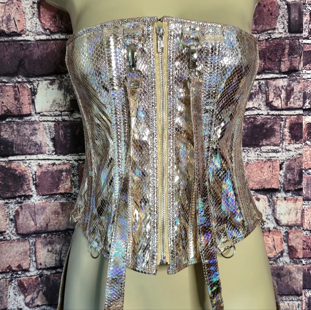 Envision Me In Gold Holographic Corset - Picture 7 of 11